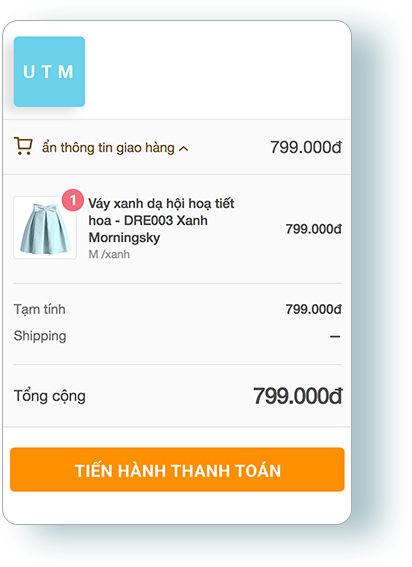 Đặt hàng dễ dàng, Thao tác nhanh chóng