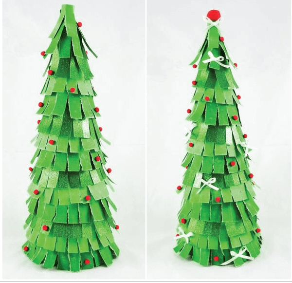 Trang trí cây thông Noel phong cách Origami