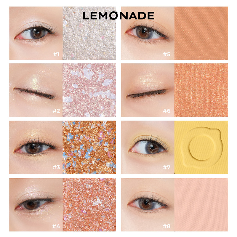 Lemonade Aesthetic EyeShadow Palette (bảng 16 màu) Ver.2