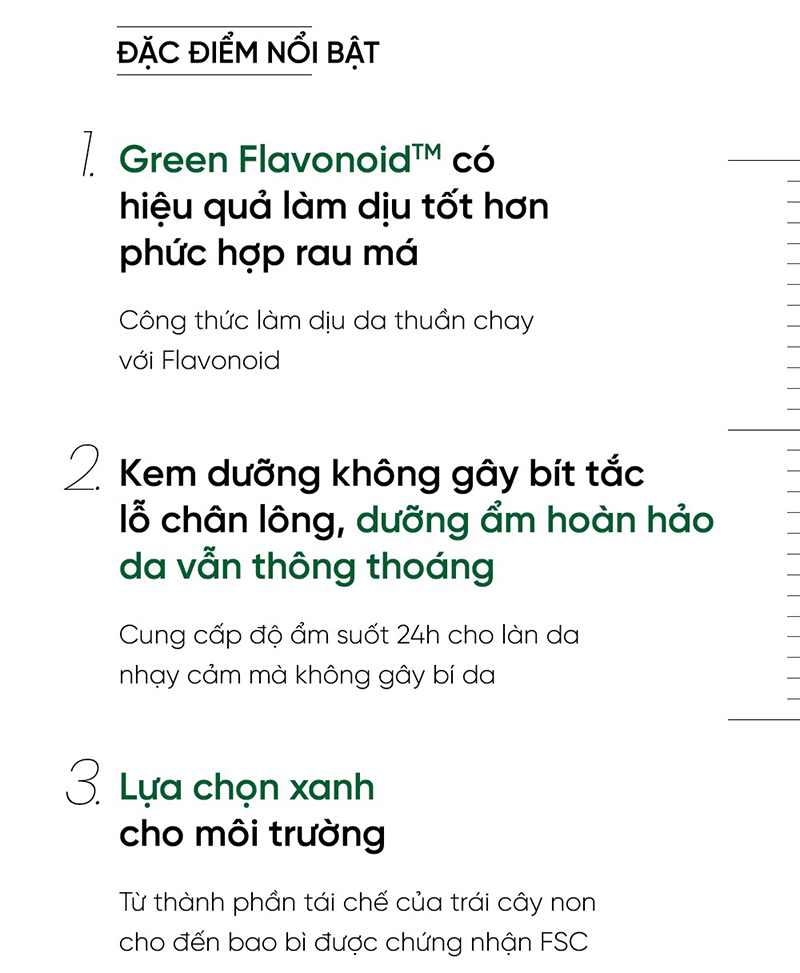 Kem Dưỡng Cấp Ẩm Thuần Chay Cho Da Nhạy Cảm The Lab By Blanc Doux Green Flavonoid 3.0 Cream 50ml