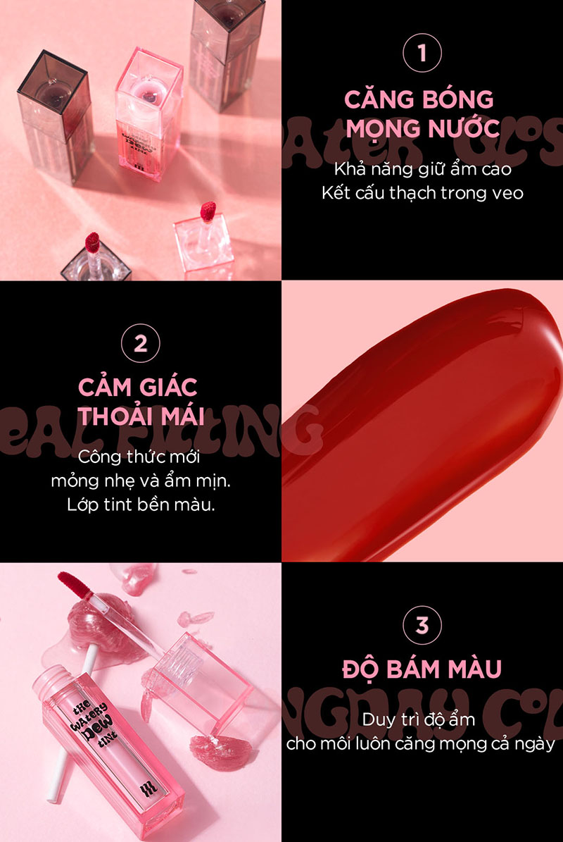 [SL1 - SL12] Son Kem Siêu Lì, Siêu Mịn Môi Merzy Soft Touch Lip Tint 3g