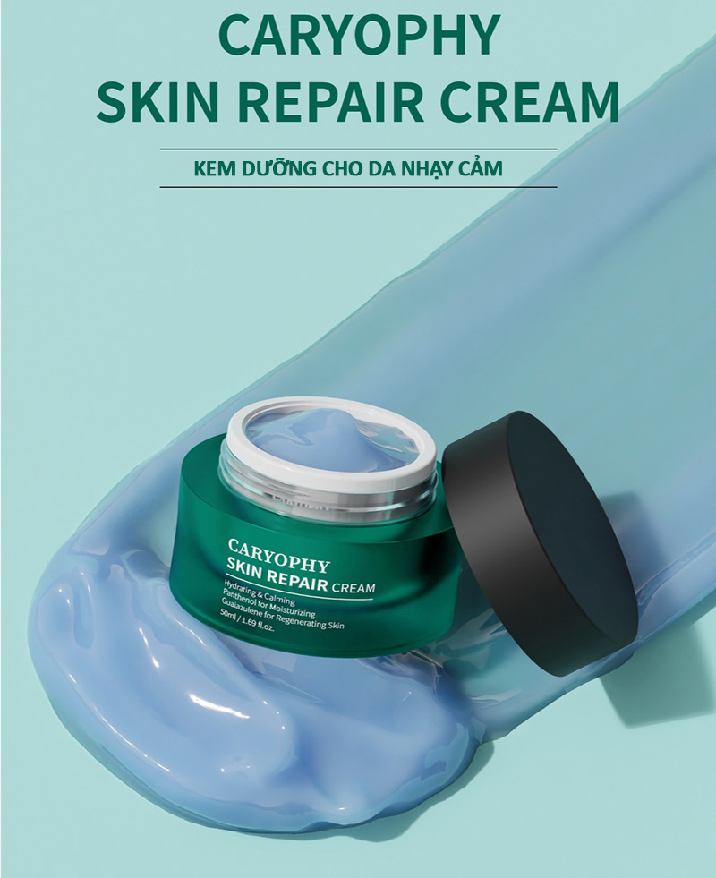 Kem Dưỡng Cấp Ẩm, Hỗ Trợ Phục Hồi Cho Da Nhạy Cảm Caryophy Skin Repair Cream 50ml
