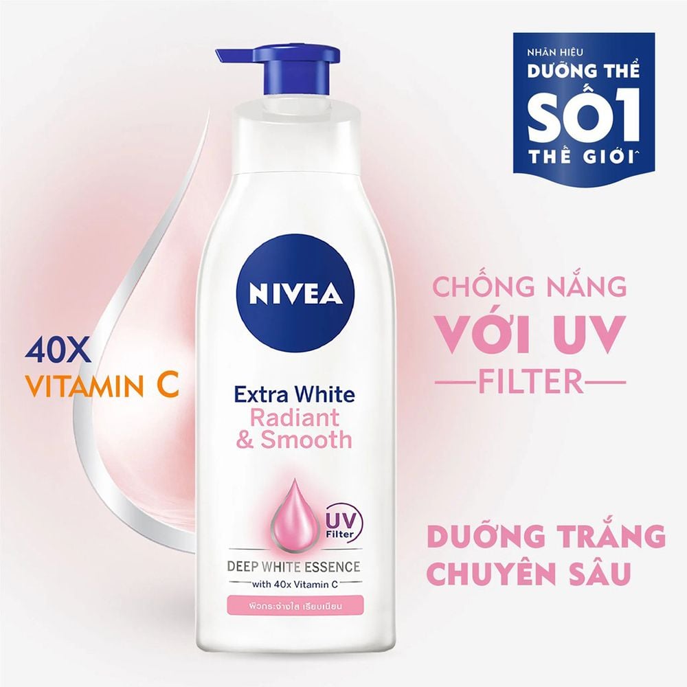 Sữa Dưỡng Thể Dưỡng Trắng Da Chống Nắng Ban Ngày Nivea Extra White Rad