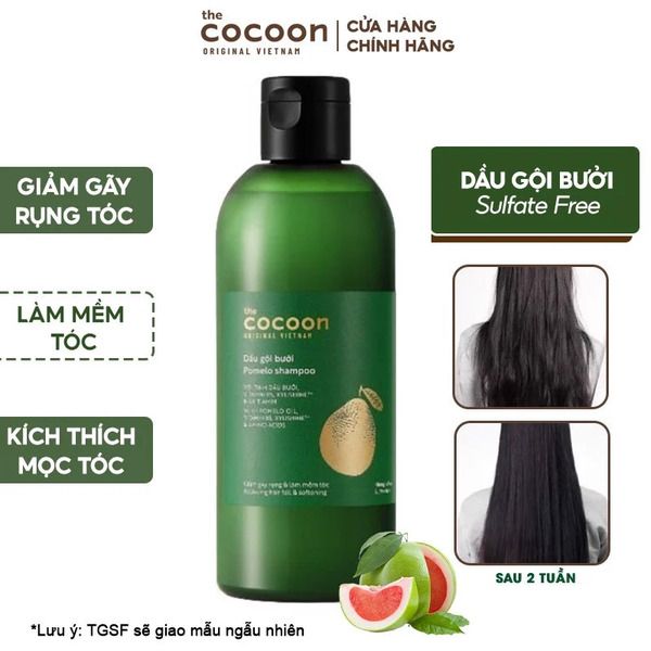 Dầu gội chăm sóc tóc gãy rụng chiết xuất thiên nhiên The Cocoon