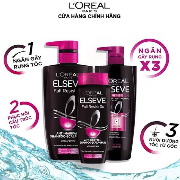 Dầu gội L'Oreal Elseve Fall Resist 3X Shampoo