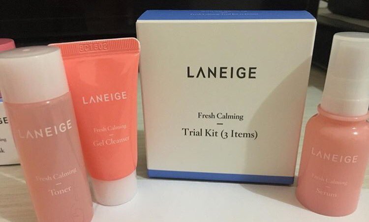 ผลการค้นหารูปภาพสำหรับ Laneige Fresh Calming Trial Kit