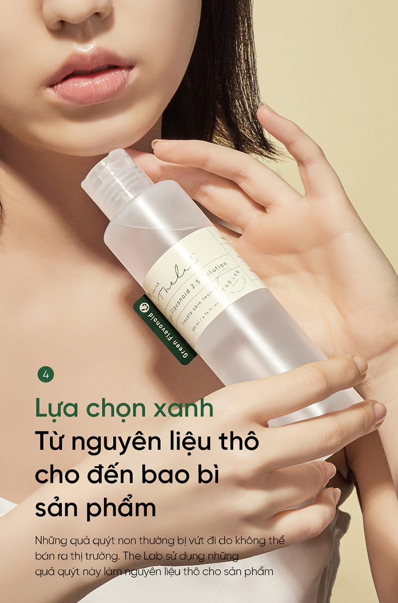 Nước Hoa Hồng Làm Dịu Da, Thuần Chay The Lab By Blanc Doux Green Flavonoid 2.5 Solution