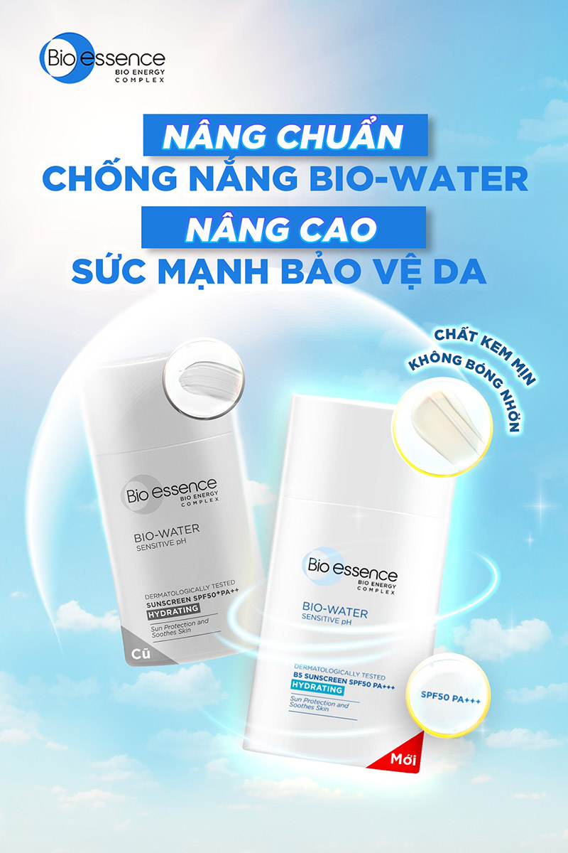 Kem Chống Nắng Dưỡng Ẩm Bio-essence Bio-Water Sunscreen SPF 50+/PA +++ 40ml