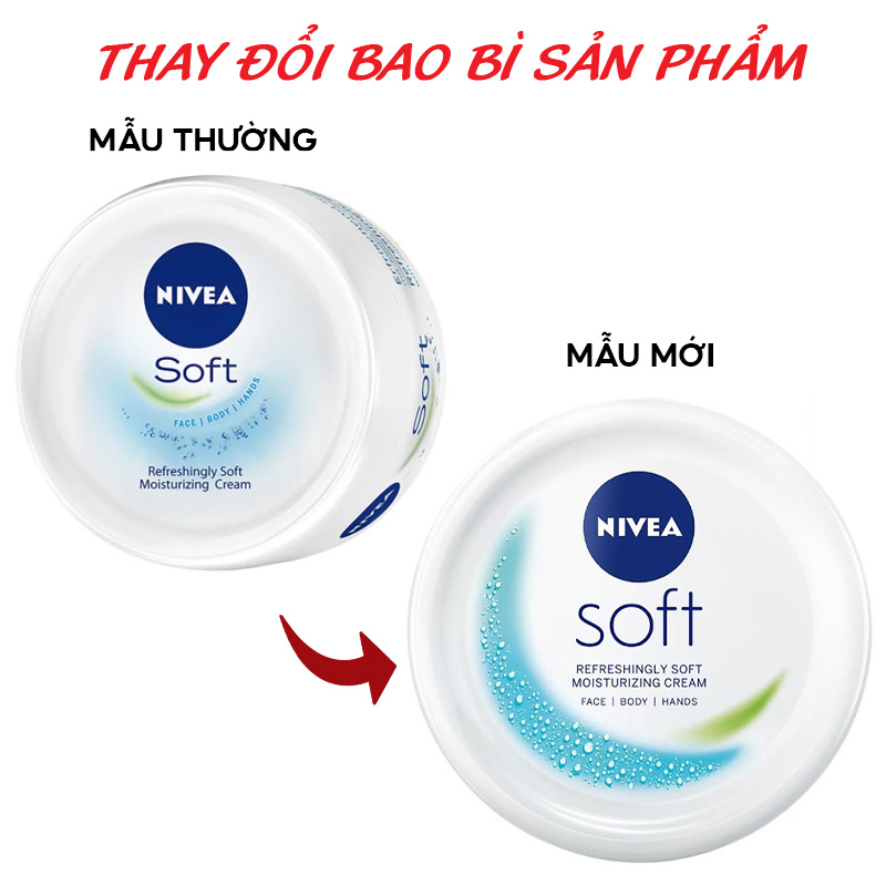 Kem Dưỡng Ẩm Mềm Da Nivea Soft Refreshingly Soft Moisturizing Cream 50ml
