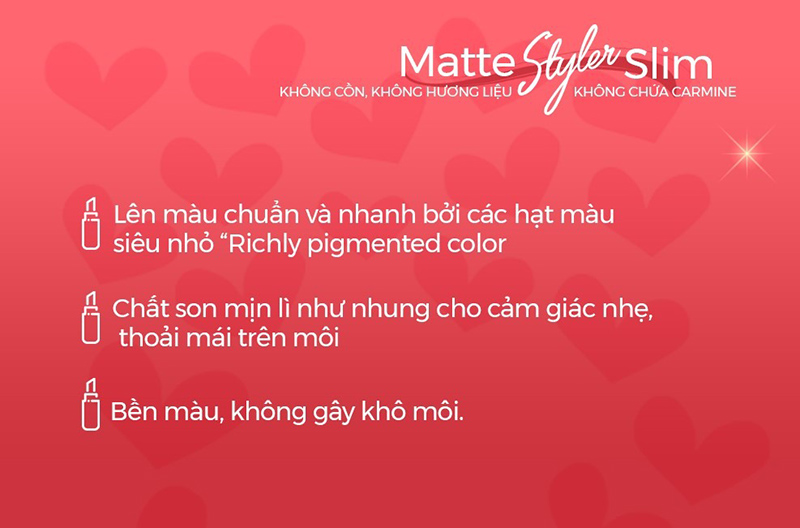 Silkygirl Matte Styler Slim Lipcolor 1.4g