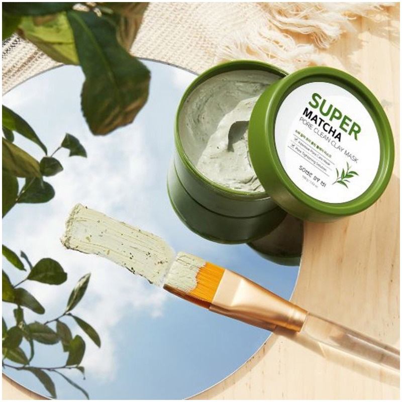 Mặt Nạ Đất Sét Trà Xanh Giúp Làm Sạch, Thu Nhỏ Lỗ Chân Lông Some By Mi Super Matcha Pore Clean Clay Mask 100g