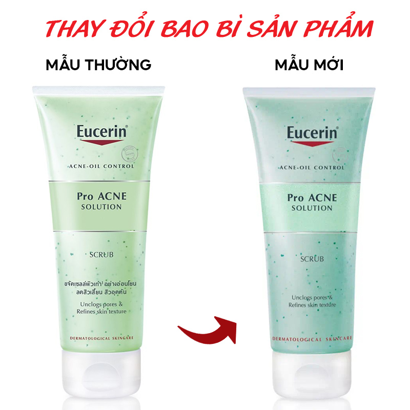 Tẩy Tế Bào Chết Giảm Dầu, Ngăn Ngừa Mụn Eucerin Acne-Oil Control Pro Acne Solution Scrub 100ml