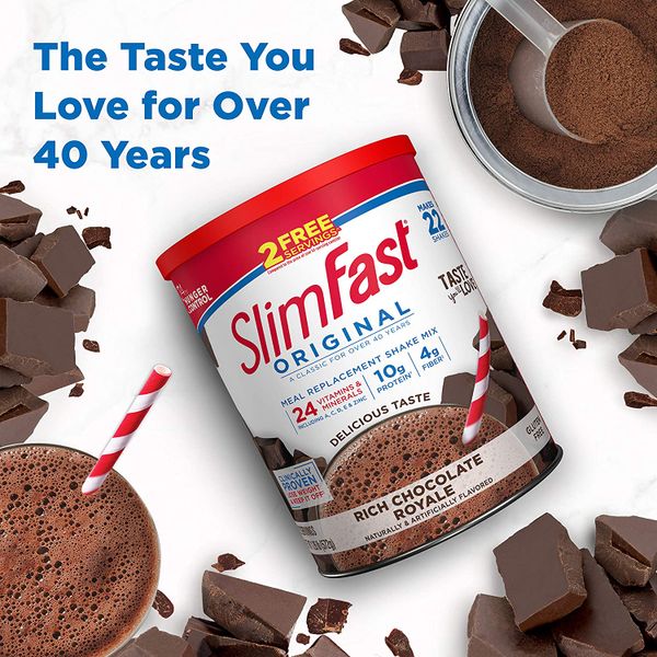 Sữa bột giảm cân Slimfast - Chocolate 572g