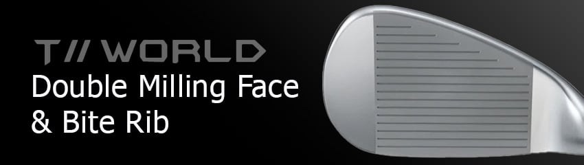 Công nghệ Double Milling Face & Bite Rib của Gậy Wedge TW-W5 Chrome | HONMA