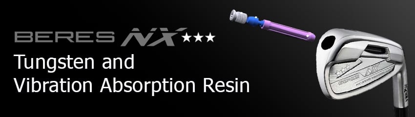 Công nghệ Tungsten and Vibration Absorption Resin của Bộ gậy sắt BE-NX 3 SAO| Honma
