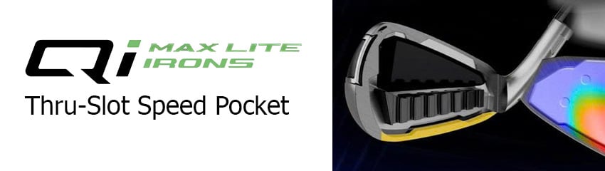 Công nghệ Thru-Slot Speed Pocket của Bộ gậy sắt nữ Qi MaxLite Nova HD Lady | TaylorMade