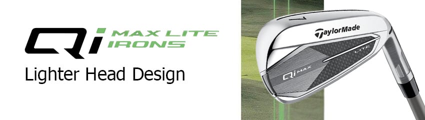 Công nghệ Lighter Head Design của Bộ gậy sắt nữ Qi MaxLite Nova HD Lady | TaylorMade