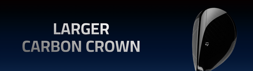 chi tiết gậy rescue taylormade Q10 Max- larger carbon crow