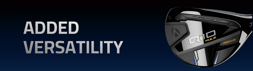 chi tiết gậy rescue taylormade Q10 Max- V Steel Sole