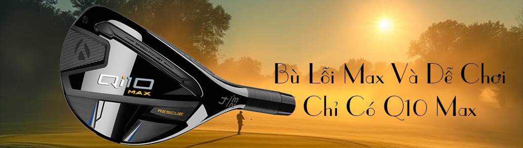 Cận cảnh gậy rescue taylormade Q10 Max- ổn định và bù lỗi tối đa