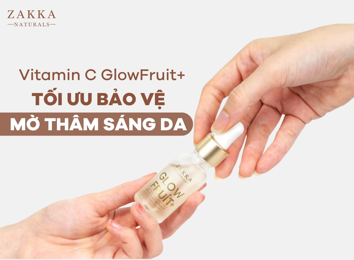 Serum Vitamin C GlowFruit+ - Sáng da, mờ thâm sạm sau peel