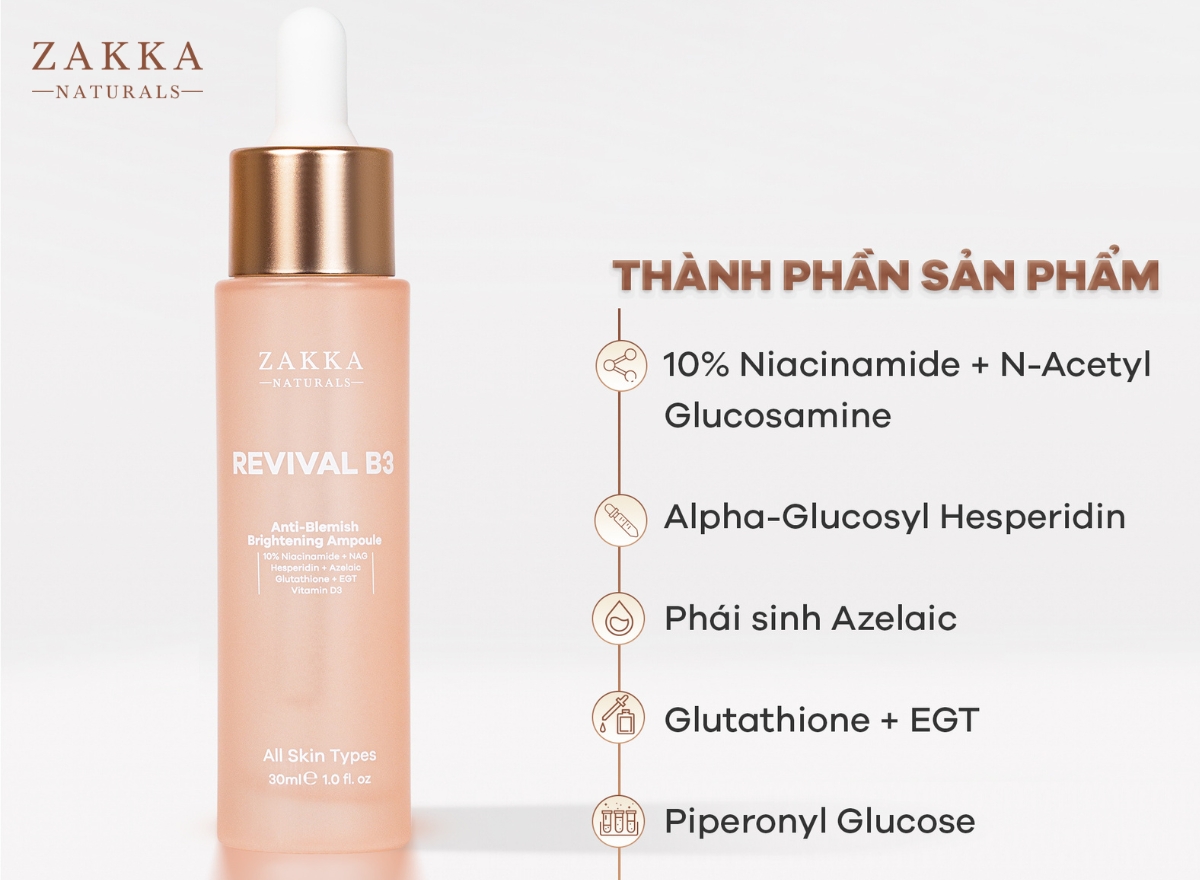 Serum B3 Zakka Review - Tinh Chất Giảm Viêm, Mờ Thâm Hiệu Quả