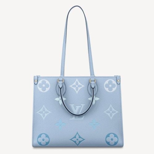 Túi Louis Vuitton Onthego MM Monogram Empreinte Leather In Blue