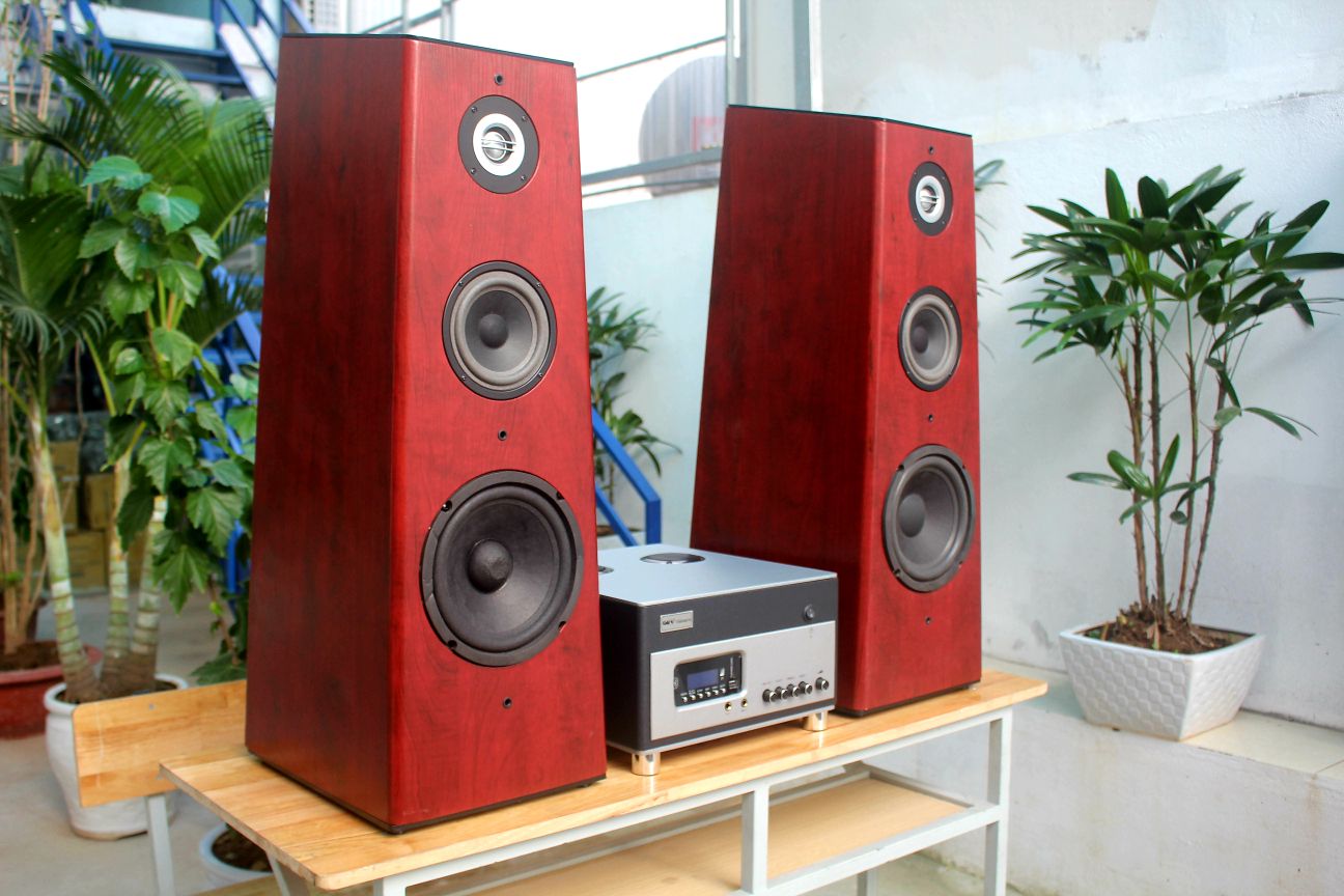 Dàn karaoke gia đình (Amly A360 Và Cặp Loa Cây V360)