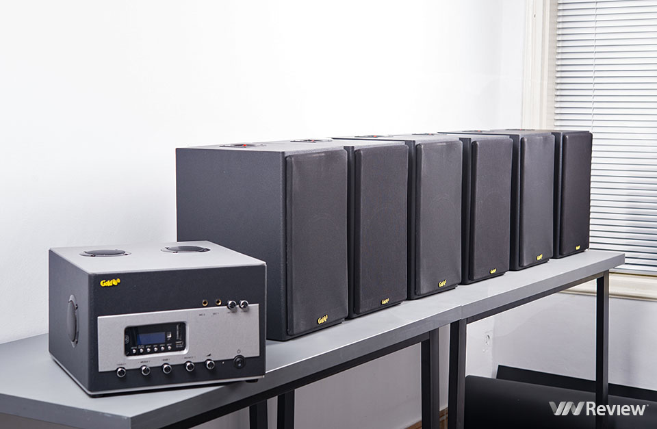 ĐÁNH GIÁ BỘ LOA VỆ TINH GOLDSOUND V100 VÀ ÂM-LY A700 CHO KHÔNG GIAN QUÁN XÁ