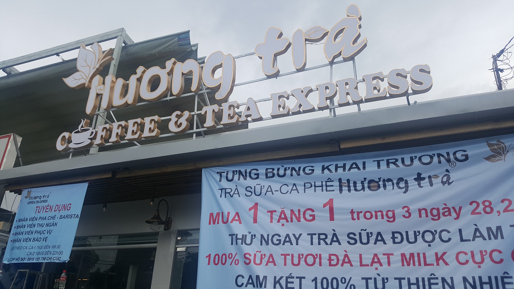 Hệ thống loa Goldsound đã được lắp đặt tại quán Hương Trà Tea and Cofffe Express