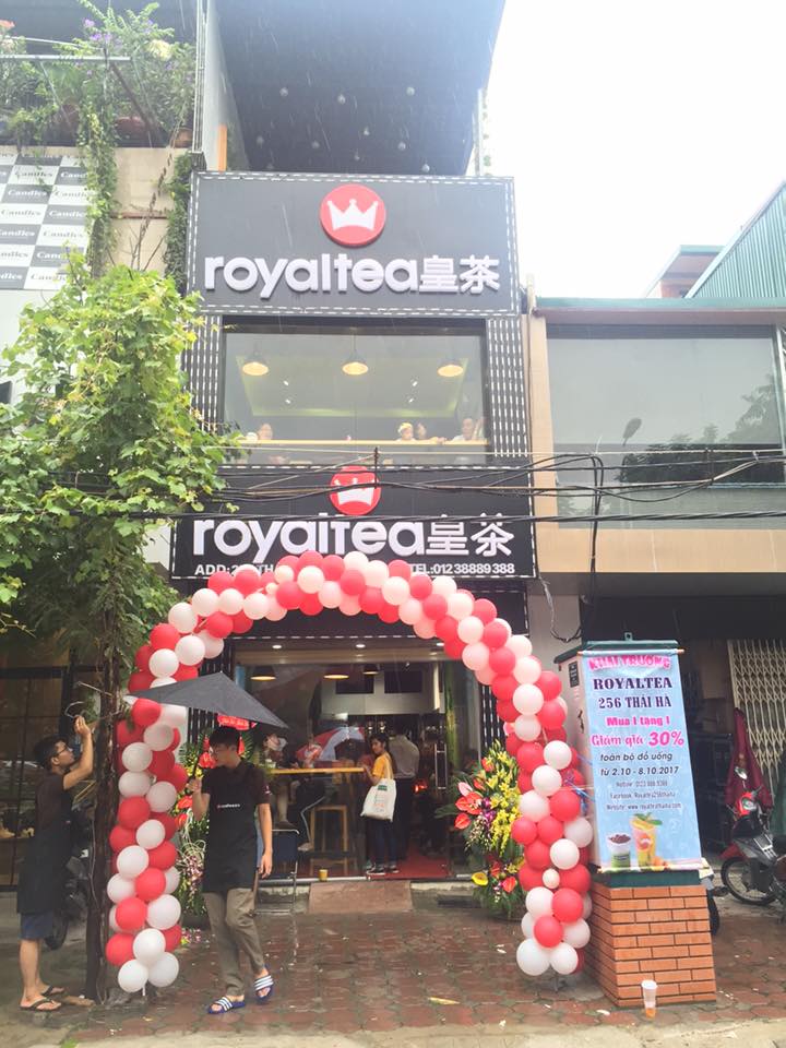 Hệ thống loa GoldSound  được lắp đặt cho thương hiệu trà sữa Royal Tea 256 Thái Hà