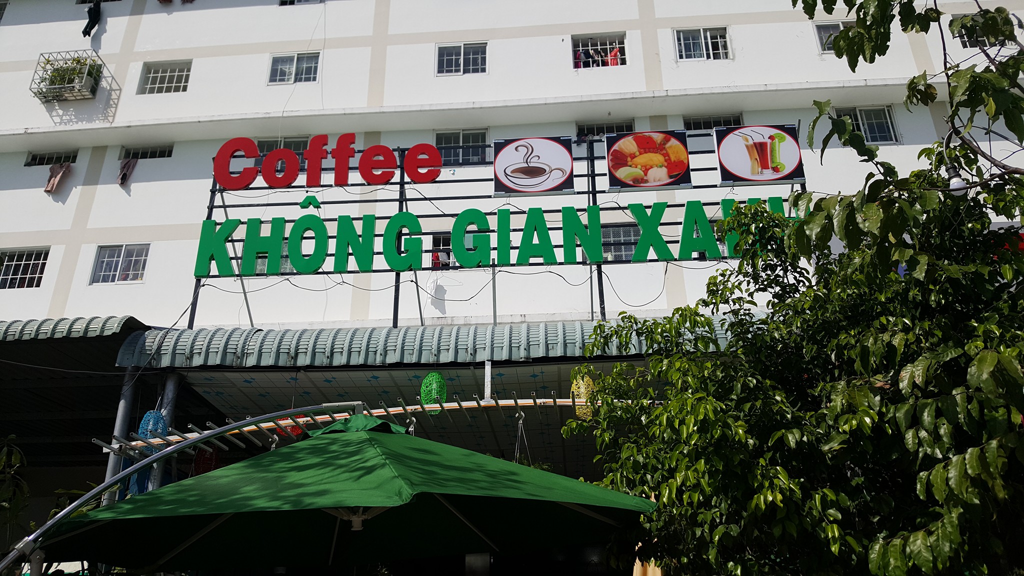 Hệ thống loa Goldsound đã được lắp đặt tại quán Café Không Gian Xanh