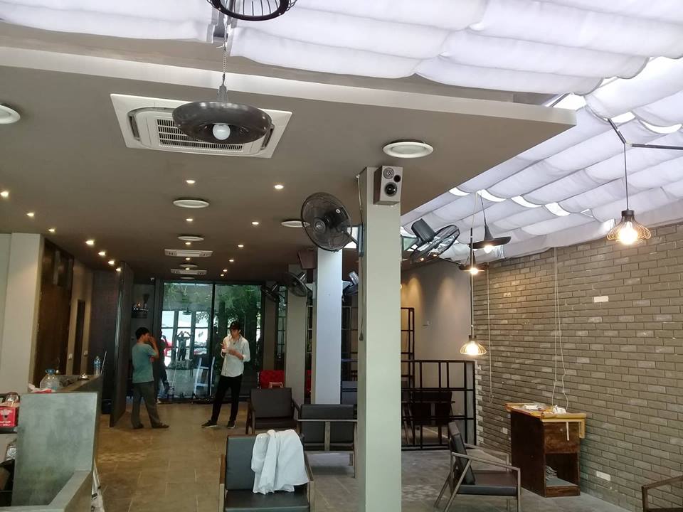 Loa cho quán cafe, Loa cho nhà hàng lắp đặt cho quán có diện tích 120m2