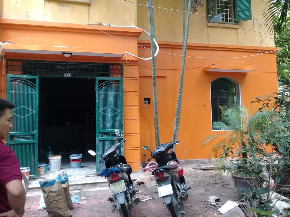 Dàn âm thanh kết hợp 1 âm ly A150 và 2 loa vệ tinh V26 tại quán cafe số 107, K1, Khu Vĩnh Phúc, Ba Đình, HN