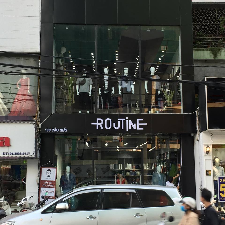 Hệ thống Loa cho quán Cafe, Loa cho nhà hàng lắp đặt tại chuỗi thời trang Routine.