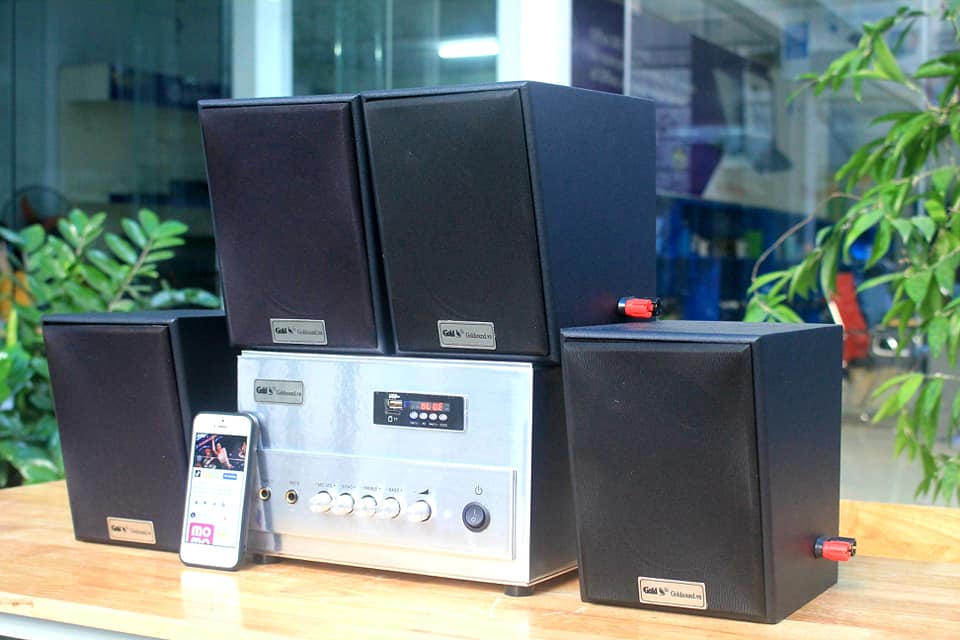 Âm thanh cho không gian quán cafe, nhà hàng, spa Gold4cafe V25 sử dụng 60 - 120m2