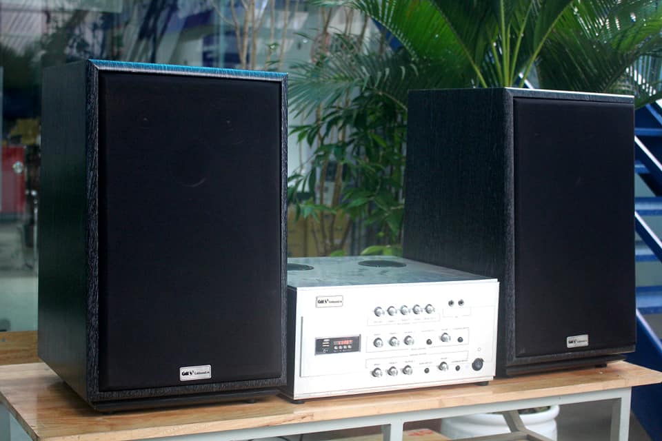 Dàn karaoke chuẩn gia đình V380 (amly karaoke A1200 + 02 loa V380)