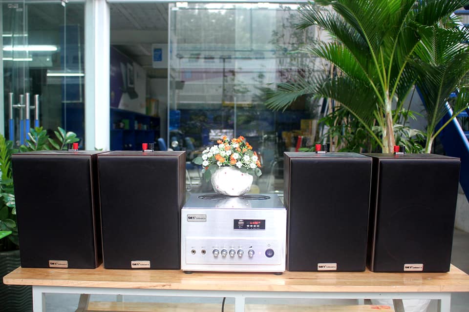 Dàn âm thanh Gold4cafe V50 cho không gian quán cafe, hội trường, phòng học