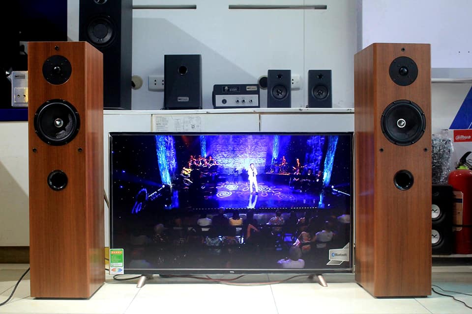 Dàn karaoke W250 đã tích hợp sẵn amly của Goldsound