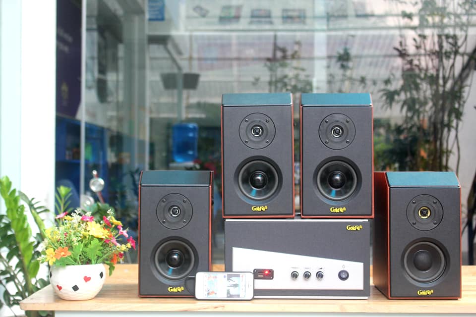 Giải pháp âm thanh Gold4cafe V51 giành riêng cho không gian quán cafe, nhà hàng, spa