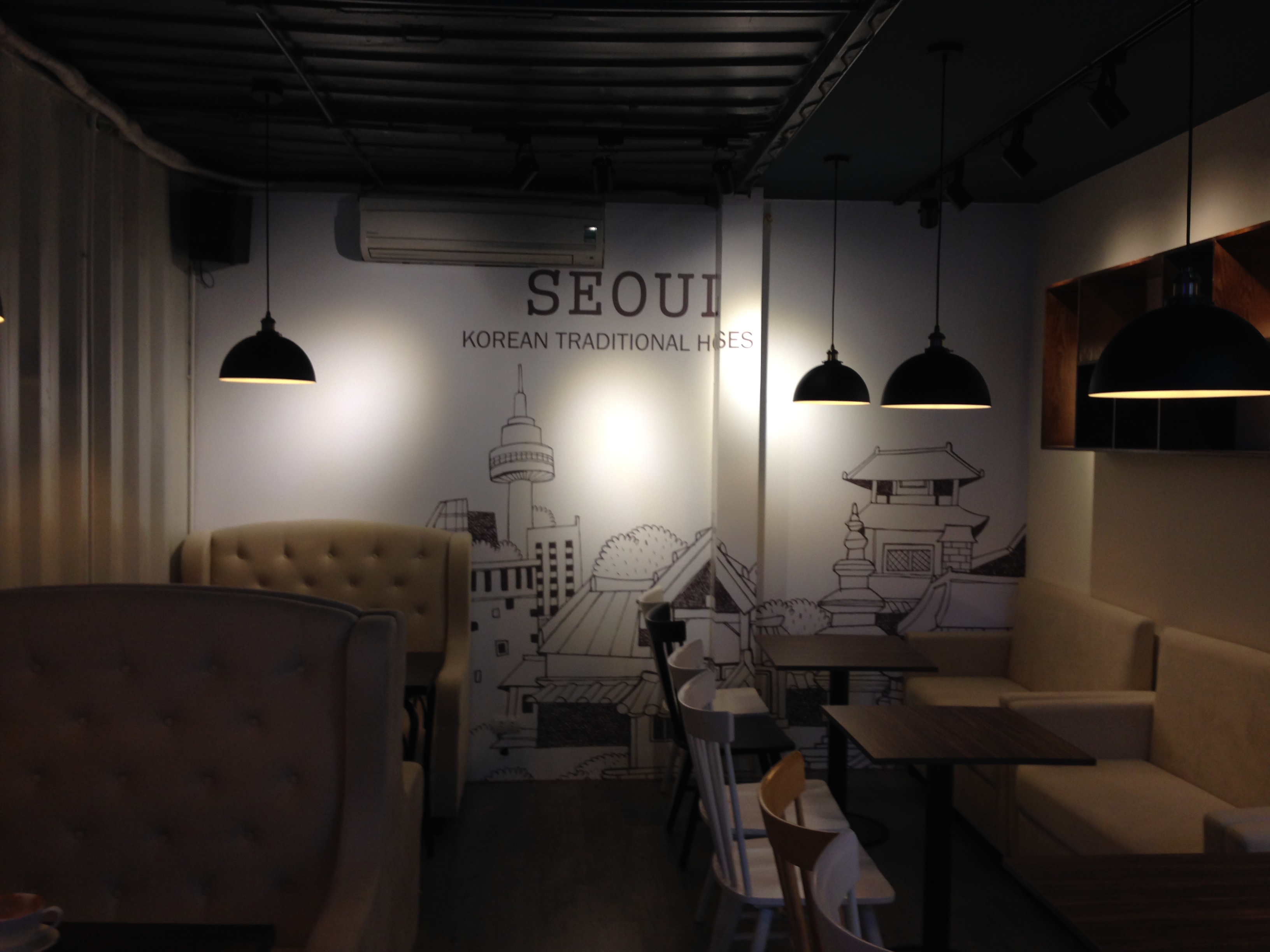 hệ thống loa gold4cafe được lắp đặt tại quán Coffe The Seoul Trung Hòa Nhân Chính, Cầu Giấy, HN