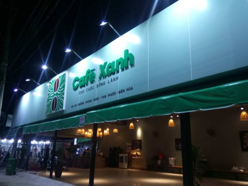 Loa cho quán cafe của Goldsound lắp đặt tại CAFE XANH, Long Thành