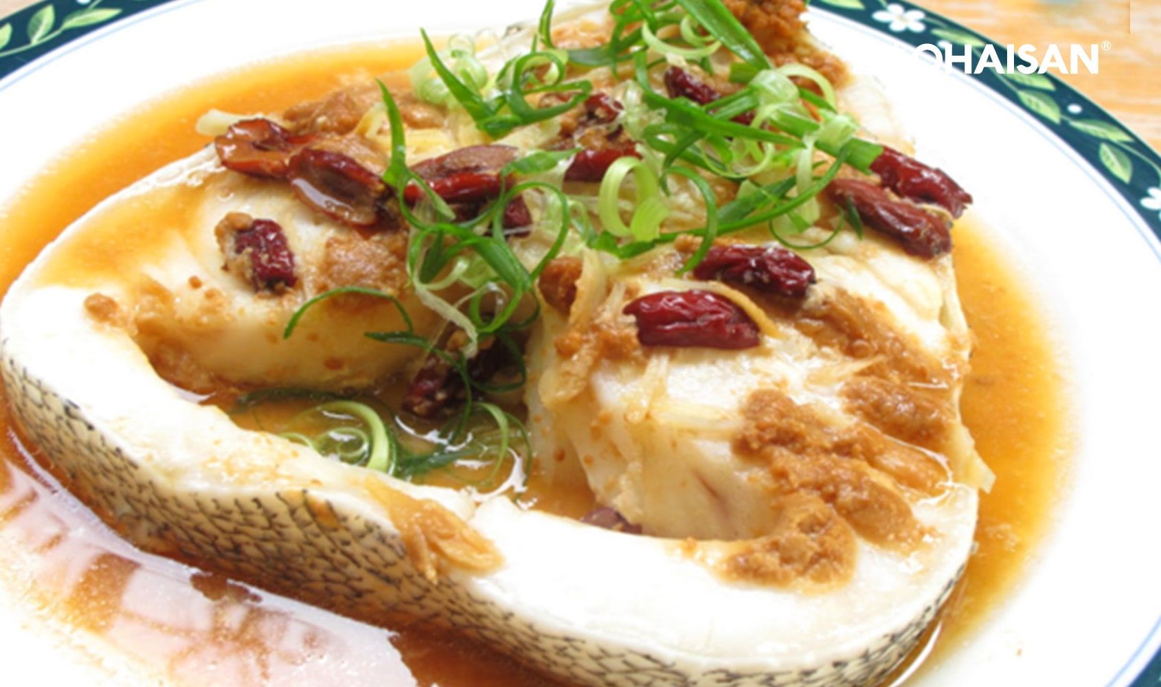 Cá Tuyết hấp thuốc bắc
