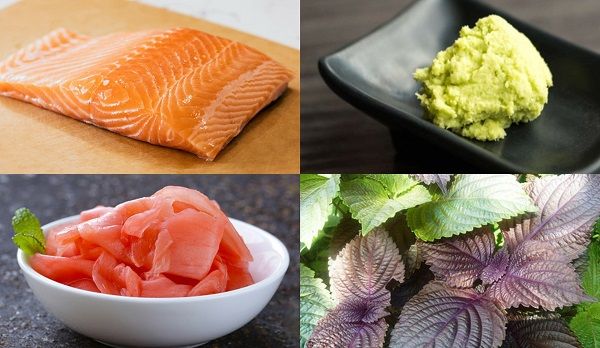 Sơ chế nguyên liệu làm sashimi cá hồi
