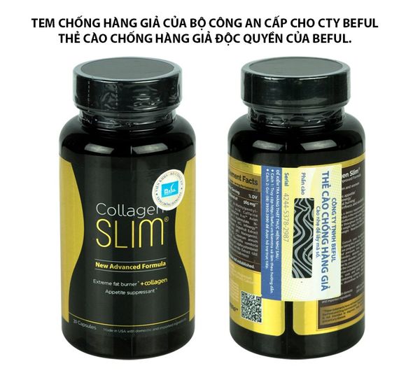 vien uong giam can slimfit usa collagen slim 30 vien