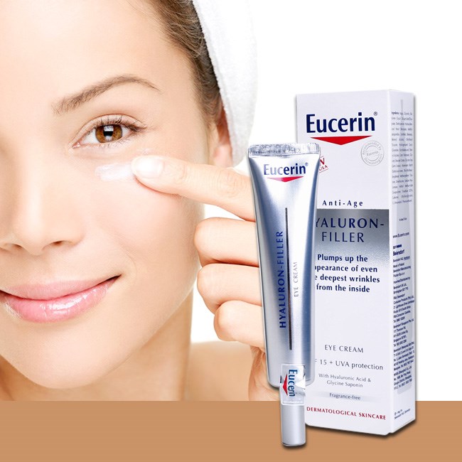 kem ngan ngua lao hoa cho vung mat eucerin hyaluron filler 15ml