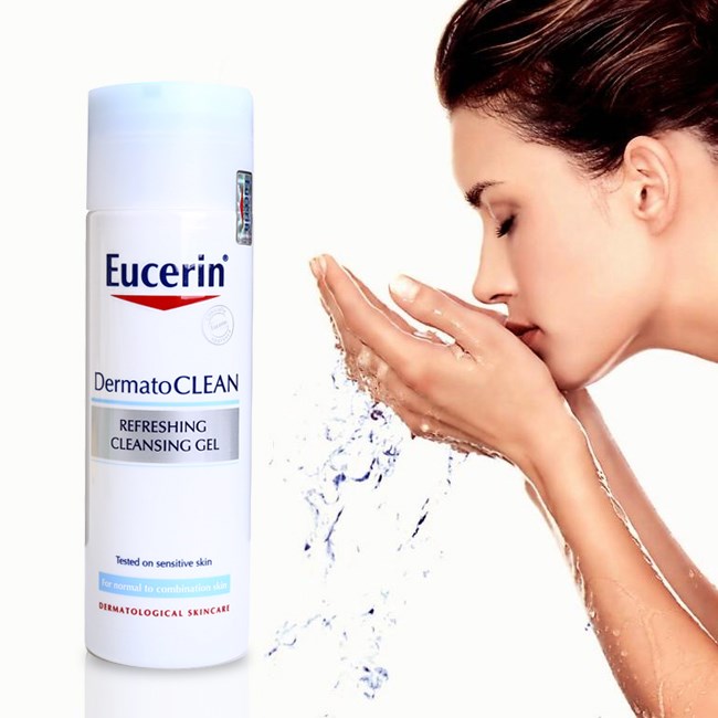 gel rua mat danh cho da thuong va nhay cam eucerin dermatoclean 200ml