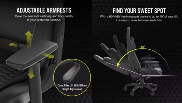 Ghế Gaming - Corsair TC100 RELAXED - Fabric