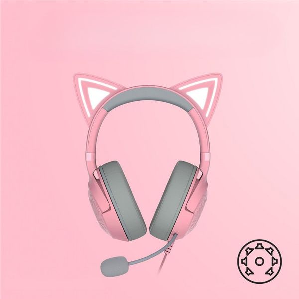 Tai Nghe Có Dây - Razer Kraken Kitty V2 USB Headset | RGB Kitty Ears rõ nét