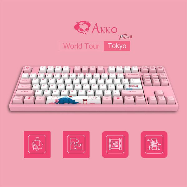 Bàn phím cơ AKKO 3087 v2 World Tour Tokyo (Akko switch v3)